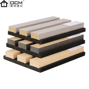 Pannello di parete acustica 600 * onda 600 per sala riunioni in poliestere fonoassorbente in bambù naturale <span class=keywords><strong>Bubos</strong></span> Cimena Hall - Product Image 3