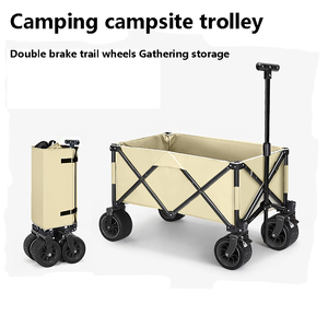 Chariot de pique-nique de camping en plein air, chariot pliable et Portable en alliage d'aluminium - Product Image 2