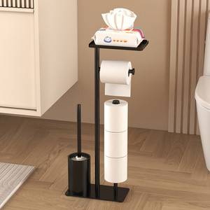 <span class=keywords><strong>Portarotolo</strong></span> Verticale da Terra in Acciaio Inox con Bordo Sottile per Bagno con <span class=keywords><strong>Portascopino</strong></span> <span class=keywords><strong>e</strong></span> <span class=keywords><strong>Portarotolo</strong></span> - Product Image 3