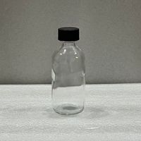 Bouteille en verre Boston de 50 ml et 350 ml pour jus, smoothie, kombucha, bouteille de boisson en verre avec couvercle à vis, vente en gros
