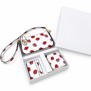Bolso Bandolera de Lujo con Cartera y Tarjetero, Juego de 3 Piezas, Bolso de Mano para Mujer, Caja de Regalo, Diseño Inspirado en Diseñadores - Product Image 2