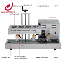 Machine de scellage verticale entièrement automatique pour feuilles d'aluminium, scelleuse à induction électromagnétique pour bouteilles en verre et en plastique
