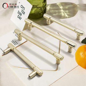 Oukali China Modern Kitchen Furniture Zinc Handles 96mm <strong>Door</strong> Handles Cabinets Drawers Bedrooms Bathrooms - Product Image 4