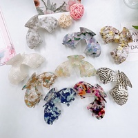 Pince à cheveux motif papillon magnifique, polyvalente, faite à la main, avec logo personnalisé, pour chignons arrière, accessoire capillaire pour femme
