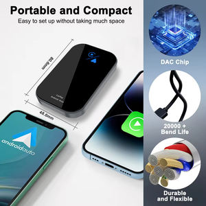 محول كاربلاي لاسلكي 2 في 1 لنظام أبل IOS وأندرويد أوتو، دونجل <span class=keywords><strong>USB</strong></span> ذكي بخاصية التوصيل والتشغيل لسيارات فولفو، كيا، بنز، أودي، فولكس فاجن، هيونداي، جيب - Product Image 3