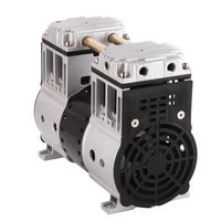 Pompes à piston sans huile 450W 120L/min pour four en porcelaine de laboratoire dentaire Pompe à vide
