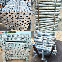 Anclaje Helicoidal de Acero al Carbono Q235, Anticorrosión, Galvanizado, Cabeza Hexagonal, Rosca M12, Capacidad 3.2-130KN, Acabado TiCN, PV, en Pulgadas
