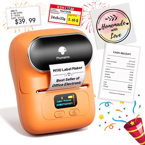 Impresora de Etiquetas Térmica Inalámbrica Bluetooth para Etiquetas de Ingredientes, Logotipos, Direcciones, Joyería, Códigos de Barras y Oficina - Product Image 2