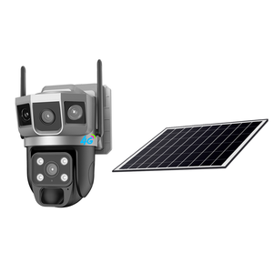 Caméra solaire V380 à double objectif 6,0 MP, interphone vocal bidirectionnel, <span class=keywords><strong>carte</strong></span> SIM 4G et stockage sur <span class=keywords><strong>carte</strong></span> TF - Product Image 3