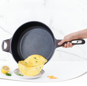 High Quality Ceramic Nonstick Die Cast Aluminium Bakelite Handle Oven Safe 4-5L Capacity Gas & <b>Induction</b> Frying <b>Pan</b> - Product Image 2