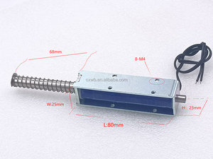 Dài đột quỵ <span class=keywords><strong>solenoid</strong></span> cho tủ ổ khóa đẩy kéo tuyến tính châm điện DC 6V 12V <span class=keywords><strong>24V</strong></span> <span class=keywords><strong>solenoid</strong></span> - Product Image 2