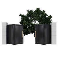 Nieuwe Chinese stijl aluminium anti-diefstal schuifpoort parkeerplaats school push-pull fabriek landelijke aluminium kunstdeur