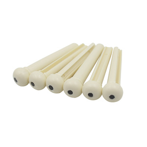 Großhandel Weiß Schwarz <span class=keywords><strong>ABS</strong></span> Kunststoff Saiten nägel Saiten stifte Akustik gitarren brücke Pin für Gitarren teile - Product Image 2