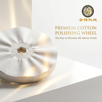 Roda Pemoles Kain Jahitan Industri - Mop Pemoles Halus Bebas Serat untuk Keran, Gagang Pintu & Casing Jam Tangan
