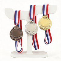 Médailles de course personnalisées en alliage de zinc 3D avec ruban, souvenirs de marathon sportifs en or, médailles de course amusantes