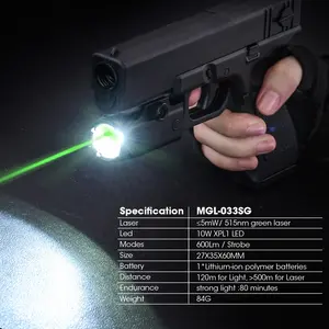 Outdoor Emergency Long Range Self Defense High Power LED Flashlight Rechargeable High Lumen Torch With Red Or Green Laser