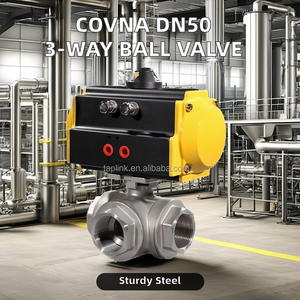 Edelstahl-Gewinde kugeldruck 3-Wege-Ventil Einfach betätigte pneumatische Leistung OEM Anpassbar für <span class=keywords><strong>Gas</strong></span> medien - Product Image 5