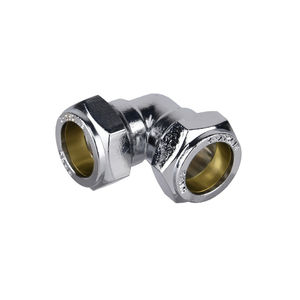 DOZ Customized Brass <strong>CP</strong> Compression Tube 90 Elbow <strong>Fitting</strong> Adapter 15mm/8mm/10mm Plated Plumbing Pipe <strong>Fittings</strong> - Product Image 3