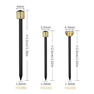 Clavos Decorativos de Latón con Punta de Acero Negra de 4mm para Marcos de Fotos y Accesorios de Decoración del Hogar - Product Image 1