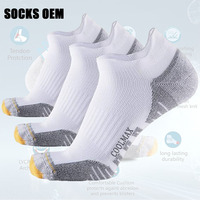 Chaussettes de sport basses en coton Coolmax pour la course à pied