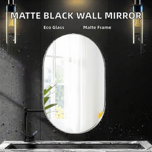 Espejo de Pared Ovalado Sin Marco, Diseño Minimalista, Vidrio de 4.0 mm de Grosor, para Decoración Moderna del Hogar - Product Image 2