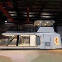 Nouveau design petites maisons préfabriquées conteneur mobile remorque espace Capsule maison modulaire