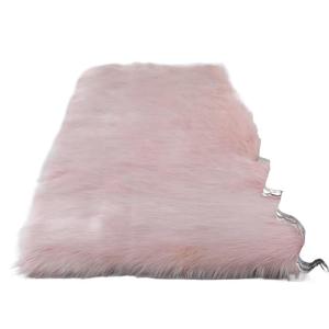 Tapis en fausse fourrure imitation cachemire, rectangulaire, couleur unie, décoration intérieure, salon, chambre, tapis de sol - Product Image 5