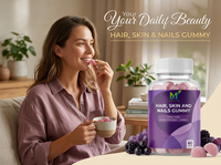 Gummies pour la croissance des cheveux OEM, 60 unités pour femmes et hommes - Gummies véganes pour les cheveux avec 5000 mcg de biotine - Vitamines capillaires pour des cheveux forts