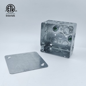 Caixa de Conduíte de Aço Galvanizado Soldada Quadrada de 4 Polegadas 52171-K, Personalizável, à Prova de Intempéries, Caixa de Tomada Elétrica com Aterramento Elevado - Product Image 4