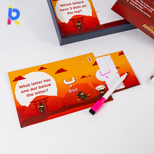 Carte da Disegno Riutilizzabili per Bambini con Pennarello Cancellabile, Set di Apprendimento con Carte da 350gsm con Angoli Arrotondati e Penna - Product Image 1