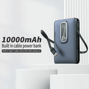 Haute qualité Mini 10000mAh magnétique sans fil Power Bank Type C sortie <span class=keywords><strong>populaire</strong></span> magnétique Ultra mince Power Bank avec un support - Product Image 5