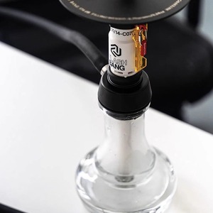 Cachimba árabe estilo brillante con forma de <span class=keywords><strong>granada</strong></span> blanca, juego de barra con base de vidrio pulido a espejo - Product Image 5