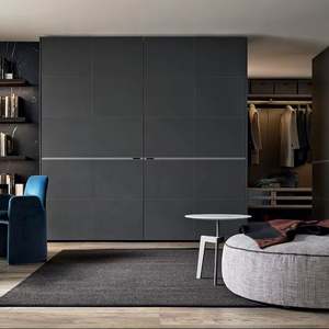 ตู้เสื้อผ้าแบบวอล์กอินไม้สไตล์โมเดิร์นสั่งทำพิเศษ ประกอบง่าย ระบบตู้เสื้อผ้าสำหรับห้องนอน ดีไซน์เฟอร์นิเจอร์สุดพิเศษ - Product Image 1