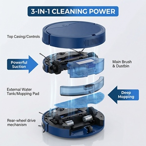 Hot Sale robot vacuum Cleaning <b>Mopping</b> Wet and Dry <b>Smart</b> 3 in 1 aspirateur Automatic FOR home - Product Image 5
