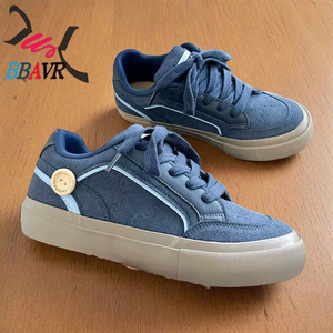 Nuevo Estilo, Zapatos Casuales de Skate para Hombre en Verde Menta, Cuero Genuino, Plantilla de PU Cómoda, Malla Suave de Eva para Mujer, para Parejas - Product Image 4