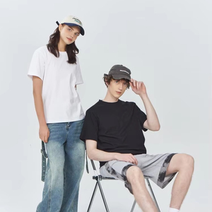 Wholesale Durable Custom 220g Pure Cotton <b>Shirts</b> with Silk Screen Printing for Brand Giveaways & Employee Benefits - Product Image 1