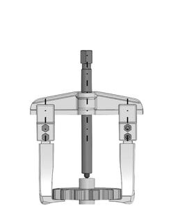 2 mandíbula Extrator Deslizante Perna Braço Engrenagem Hub Pequeno Removedor Ferramenta de Mão Reta Tipo 250x200mm Rolamento Da Engrenagem Extrator - Product Image 3