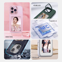 Coque de téléphone NFC vente en gros LED Smart E Ink écran coques de téléphone couverture PC pour iPhone NFC 12 13 14 15 Pro Max bricolage coque de téléphone