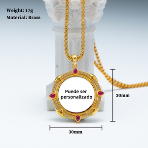 Collar con Colgante de Sagrado Corazón de Jesús al por Mayor, Collar Clásico de Fe, Herencia Sagrada, Mayoreo - Product Image 5