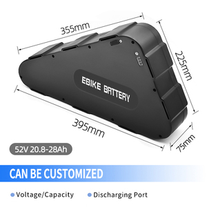 Batterie de vélo électrique triangulaire en gros d'usine 52V 21Ah 28Ah 18650 Batterie lithium-ion Pack de batterie de vélo électrique pour vélo électrique - Product Image 3