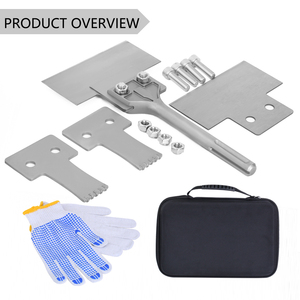 Bộ định tuyến bit chế biến gỗ Lavie 6inch <span class=keywords><strong>SDS</strong></span> <span class=keywords><strong>Max</strong></span> xẻng đục lưỡi rộng scraper sàn scraper gạch loại bỏ đục với dài xử lý router Bit Set zz05t304 - Product Image 3