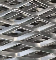 Panneau en treillis métallique diamanté extensible en acier inoxydable léger, fourni par l'usine, découpe sur mesure pour faux-plafonds suspendus