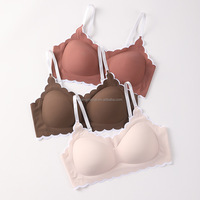 Soutien-Gorge Rembourré Sans Armature, Anti-Affaissement et Sans Couture, Confort Optimal, Bretelles en Fil, Haut pour Femme - Vente en Gros