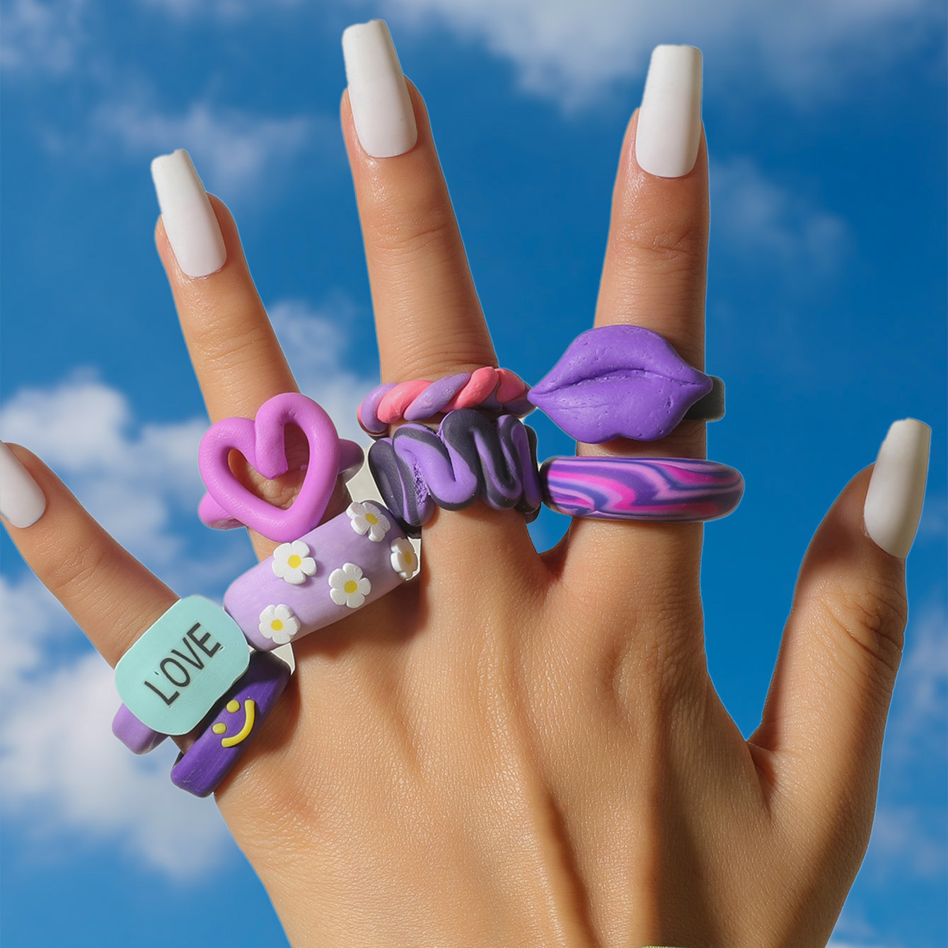Aesthetic Polymer Clay Rings Pinterest Clay Rings Aesthetic