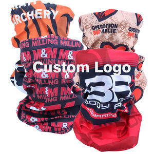 Venta al por mayor de pañuelo de tubo con logotipo personalizado, pañuelo multifuncional para hombres, deportes, ciclismo, sin costuras, poliéster, polaina para el cuello - Product Image 2