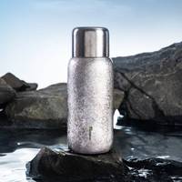 PINKAH Thermos en titane pur léger 380 ml/12 oz, tasse à double paroi en titane minimaliste personnalisée, gobelet isotherme avec tasse à partager