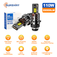 Kit de Faros LED Serie D Sin Errores Canbus, Bombillas de Repuesto HID a LED D1S D2S D3S D4S D8S de Fábrica Sunshiny para Autos Universales
