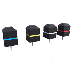 Dos colores <span class=keywords><strong>Capital</strong></span> Tee Marker Golf Products Venta al por mayor Golf Box Marker con Spike Base - Product Image 3