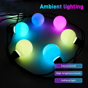 Lampes à points lumineux LED RGB SMD5050 programmables de 80 mm, effet de respiration forestière à 360 degrés, étanches IP65, <span class=keywords><strong>CRI</strong></span> 90 - Product Image 3