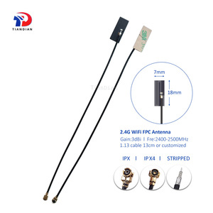 Parche interno <span class=keywords><strong>de</strong></span> tamaño mini Flexible MHF4 Ufl Stripped Zigbee 2,4G WiFi FPC <span class=keywords><strong>Antena</strong></span> suave - Product Image 2